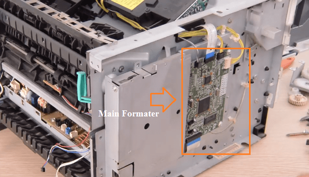 Lỗi về Main Formatter máy in ra giấy trắng